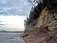 Gobdzinas cliffs in wintertime